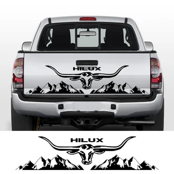 Наклейки на весь кузов для Toyota Hilux Bull Head Mountain Graphics, автомобильные наклейки, Виниловый декор из ПВХ, аксессуары для Автотюнинга