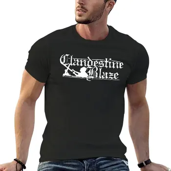 Новая футболка Clandestine Blaze, футболки оверсайз, спортивные рубашки, мужские футболки с графическим рисунком