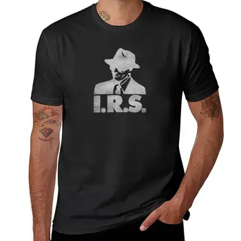 Новые записи IRS, Винтажная футболка с потертым ретро-лейблом, одежда для хиппи, футболки для спортивных фанатов, мужские футболки, повседневные стильные