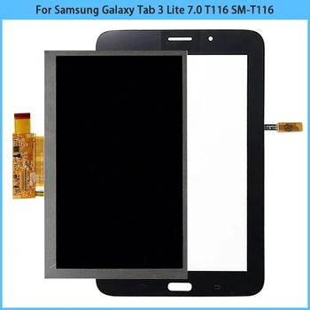 Новый сенсорный ЖК-дисплей T116 Для Samsung Galaxy Tab 3 Lite 7,0 T116 SM-T116 ЖК-дисплей С Сенсорным Экраном, Дигитайзер, Замена Датчика