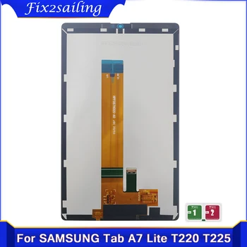 Оригинальный Дисплей Для Samsung Tab A7 Lite 2021 SM-T220 SM-T225 T220 T225 ЖК-дисплей Сенсорный Экран Дигитайзер Стеклянная Панель В сборе