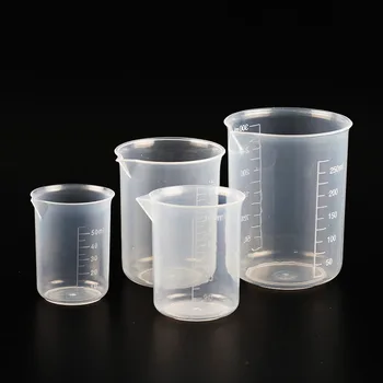 Пластиковый мерный стакан 50/150/250/500 мл, лабораторный стакан, мерная чашка, кухонные принадлежности для выпечки