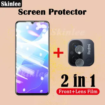 Пленка Skinlee 2 в 1 Для Xiaomi Poco C55 Защитная Пленка Для экрана Из Закаленного Стекла Защитная Пленка Для Объектива Redmi 12C 11A