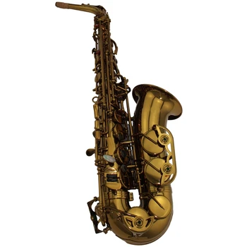 Популярный альт-саксофон цвета шампанского и золота