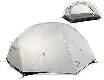 Походная палатка для пеших прогулок на 2 человека, легкая Водонепроницаемая палатка на 3 сезона, двойные перекладины, простая установка, двойной слой для Hunti