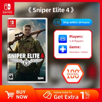 Предложения игр Nintendo Switch - Sniper Elite 4 - Stander Edition - Физическая карта с Игровым картриджем Объемом 6,2 ГБ Для настольного портативного телевизора
