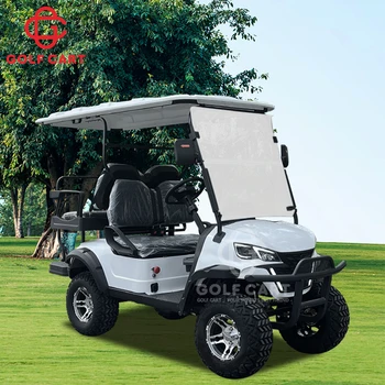 Продаются 4-местные электрические тележки для гольфа, высококачественная багги-машина для гольфа с четырьмя сиденьями, закрытая силовая тележка для гольфа