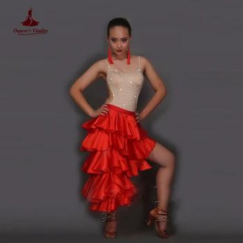Профессиональные костюмы для латиноамериканских танцев для девочек, платье для латиноамериканских танцев с сексуальными камнями для женщин, платье для соревнований по латиноамериканским танцам