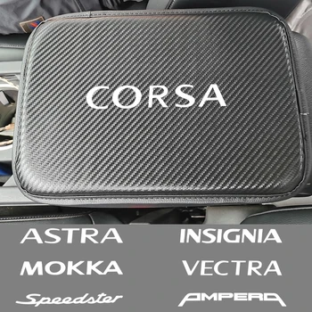 Пылезащитный Коврик Для Центрального Подлокотника Автомобиля Из Углеродного Волокна Для Opel GT CORSA INSIGNIA MOKKA ASTRA COMBO ADAM VECTRA SPEEDSTER AMPERA