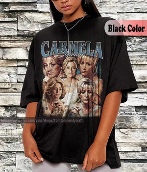 Рубашка для стирки Carmela Soprano Рубашка CARMELA SOPRANO Жена босса Мафии Дань уважения Ретро 90-м Винтажным футболкам Gangster Goodfellas Shir