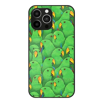 Самец Eclectus Parrots Чехол Из Закаленного Стекла Для Iphone 14 13Pro 12 11 Pro Max X Xr Xs 7 8 6S 5S Plus Eclectus Самец Попугая