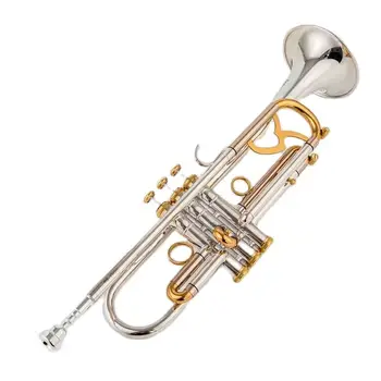 Сделано в Японии качество 9345 Bb Труба Си бемоль Латунь посеребренные профессиональные музыкальные инструменты для игры на трубе с кожаным чехлом