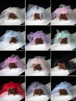 Сетчатая ткань Fairy Mist Мягкая, ручной работы, Однотонный Кружевной Головной Убор, Прозрачная ткань для одежды