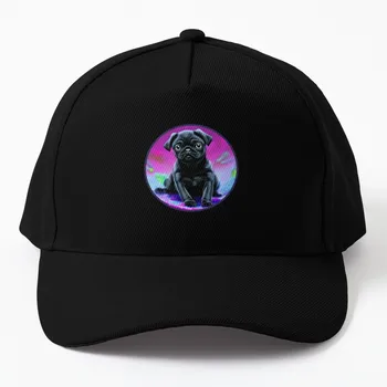 Симпатичная черная бейсболка для щенка мопса, походная шляпа, праздничные шляпы, солнцезащитная шляпа для детей, детская шляпа для мальчиков, женская