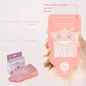 Сумка для хранения детского молока | 30 шт. Самоуплотняющихся герметичных пакетов, Портативная сумка для хранения сухого молока | Safe Antis