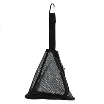 Уличная сетчатая сумка на молнии, подвесная Треугольная корзина для хранения с крючком, складная сетка для сушки для кемпинга, пикника