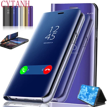 Умный Зеркальный Флип-Чехол Для Samsung Galaxy S20 FE S10 S9 S8 Plus Ultra S10E S7 Edge S6 Note 20 10 9 8 5 Lite 5G Чехол Для телефона Funda