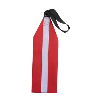Флаг безопасности для каяка со светоотражающей полосой Красный флаг предупреждения о безопасности Флаг прицепа для SUP буксировки каноэ Аксессуары для обеспечения безопасности лодок