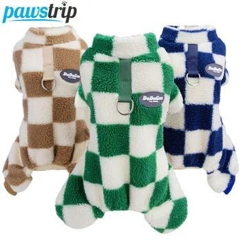 Флисовый комбинезон для домашних собак, теплая одежда для маленьких собак, одежда для щенков, куртка для чихуахуа, костюмы йорков, наряды пуделей Ши-тцу