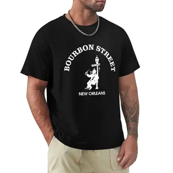 Футболка Bourbon Street, эстетическая одежда для тяжеловесов, черные футболки для мужчин