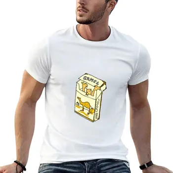 Футболка Camel cigarette box, короткая футболка, футболки для спортивных фанатов, футболки с аниме для больших и высоких мужчин