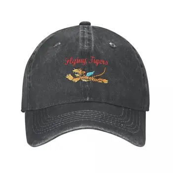 Футболка Flying Tigers, Ковбойская шляпа, мужские женские шляпы, мужские головные уборы