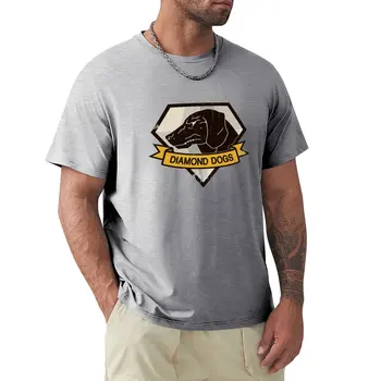 Футболка Metal gear solid - Diamond Dogs (винтажная), корейская мода, футболки больших размеров, черные футболки для мужчин