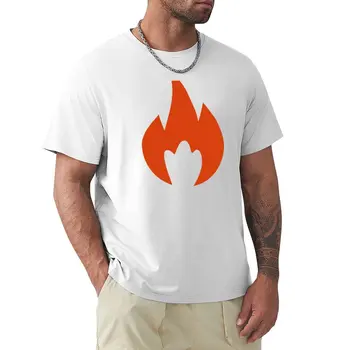 Футболка с символом типа огня, изготовленные на заказ футболки, топы, быстросохнущая рубашка, мужские футболки с рисунком аниме, упаковка