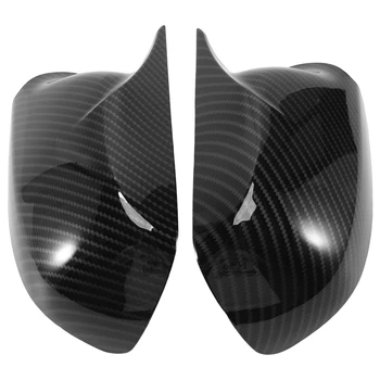 Чехлы для автомобильных зеркал заднего вида для Mazda 3 06-12 Mazda 6 03-12 Зеркальные Модифицированные рожки, корпус из углеродного волокна, Обратная отделка крышек