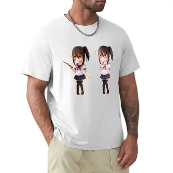 Яндере Чан - ОБЕ футболки, футболки на заказ, футболки с графическим рисунком, футболки с аниме, футболки-тяжеловесы для мужчин